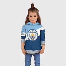 Толстовка-худи детская FC Manchester City: Colors, цвет: 3D-меланж — фото 2