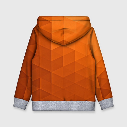 Детская толстовка Orange abstraction / 3D-Меланж – фото 2
