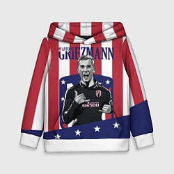 Толстовка-худи детская Griezmann: Atletico Star, цвет: 3D-белый