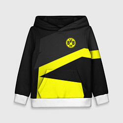 Толстовка-худи детская FC Borussia: Sport Geometry, цвет: 3D-белый