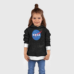 Толстовка-худи детская NASA: Endless Space, цвет: 3D-белый — фото 2