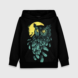 Детская толстовка Филин - светящиеся глаза