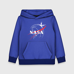 Толстовка-худи детская NASA: Blue Space, цвет: 3D-синий