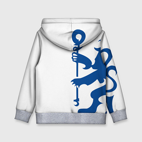 Детская толстовка FC Chelsea: White Lion / 3D-Меланж – фото 2