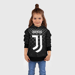 Толстовка-худи детская FC Juventus: Black Lines, цвет: 3D-черный — фото 2