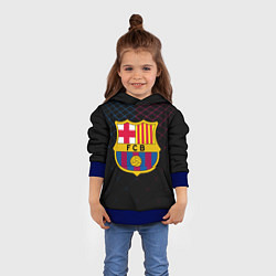Толстовка-худи детская FC Barcelona Lines, цвет: 3D-синий — фото 2
