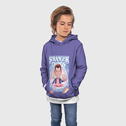 Толстовка-худи детская Очень странные дела, цвет: 3D-белый — фото 2