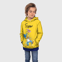 Толстовка-худи детская Simpsons Family, цвет: 3D-синий — фото 2