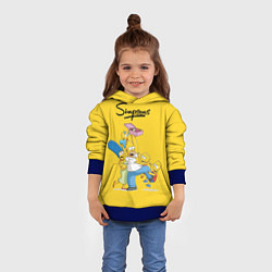 Толстовка-худи детская Simpsons Family, цвет: 3D-синий — фото 2