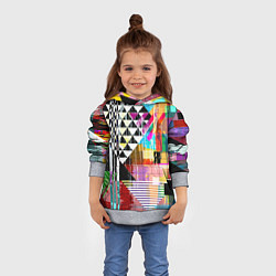 Толстовка-худи детская RGB Geometry, цвет: 3D-меланж — фото 2