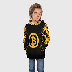 Толстовка-худи детская Bitcoin Master, цвет: 3D-черный — фото 2