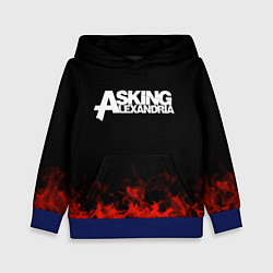 Толстовка-худи детская Asking Alexandria: Flame, цвет: 3D-синий