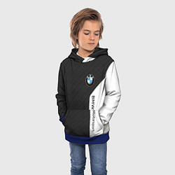 Толстовка-худи детская BMW CARBON БМВ КАРБОН, цвет: 3D-синий — фото 2