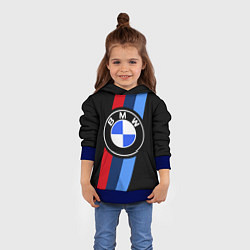 Толстовка-худи детская BMW 2021 M SPORT БМВ М СПОРТ, цвет: 3D-синий — фото 2
