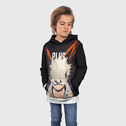 Толстовка-худи детская Bacugou - My Hero Academia, цвет: 3D-белый — фото 2
