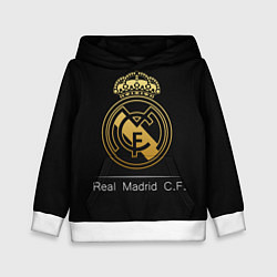 Толстовка-худи детская FC Real Madrid: Gold Edition, цвет: 3D-белый