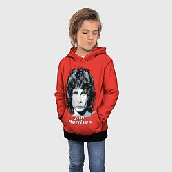 Толстовка-худи детская Jim Morrison, цвет: 3D-черный — фото 2