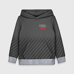 Толстовка-худи детская Audi: Grey Sport Line, цвет: 3D-меланж