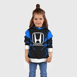 Толстовка-худи детская Honda: Blue Anger, цвет: 3D-белый — фото 2
