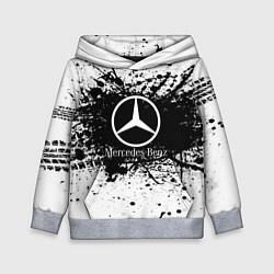 Толстовка-худи детская Mercedes-Benz: Black Spray, цвет: 3D-меланж