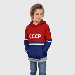 Толстовка-худи детская СССР: Спортсмен, цвет: 3D-меланж — фото 2
