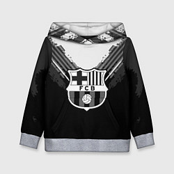 Толстовка-худи детская FC Barcelona: Black Style, цвет: 3D-меланж
