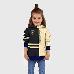 Толстовка-худи детская Lamborghini Sport, цвет: 3D-синий — фото 2