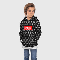 Толстовка-худи детская FCSM Supreme, цвет: 3D-белый — фото 2