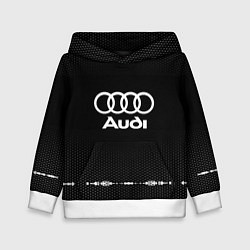 Толстовка-худи детская Audi: Black Abstract, цвет: 3D-белый