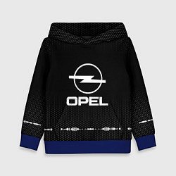 Толстовка-худи детская Opel: Black Abstract, цвет: 3D-синий