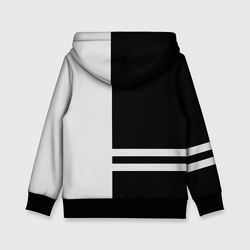 Детская толстовка Infiniti: B&W Lines / 3D-Черный – фото 2
