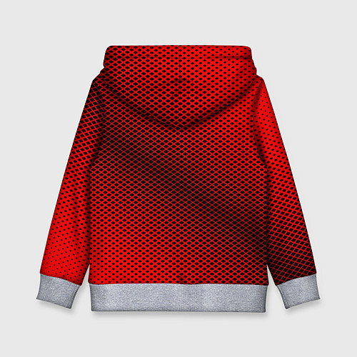 Детская толстовка Mercedes: Red Carbon / 3D-Меланж – фото 2