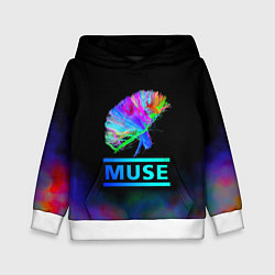 Толстовка-худи детская Muse: Neon Flower, цвет: 3D-белый
