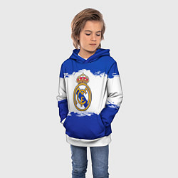 Толстовка-худи детская Real Madrid FC, цвет: 3D-белый — фото 2