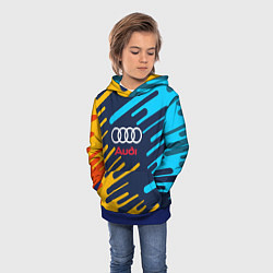Толстовка-худи детская Audi: Colour Sport, цвет: 3D-синий — фото 2