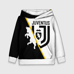 Толстовка-худи детская FC Juventus: Football Point, цвет: 3D-белый