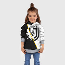 Толстовка-худи детская FC Juventus: Football Point, цвет: 3D-меланж — фото 2