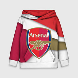 Толстовка-худи детская FC Arsenal, цвет: 3D-белый