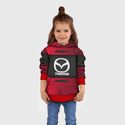Толстовка-худи детская Mazda Sport, цвет: 3D-красный — фото 2
