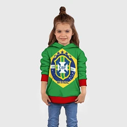 Толстовка-худи детская CBF Brazil, цвет: 3D-красный — фото 2