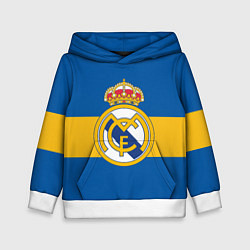 Толстовка-худи детская Реал Мадрид, цвет: 3D-белый