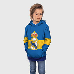 Толстовка-худи детская Реал Мадрид, цвет: 3D-синий — фото 2