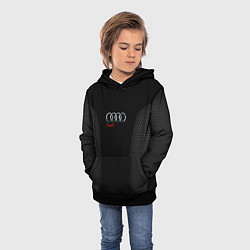 Толстовка-худи детская Audi Carbon, цвет: 3D-черный — фото 2