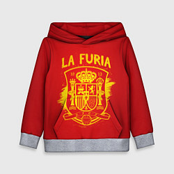 Толстовка-худи детская La Furia, цвет: 3D-меланж