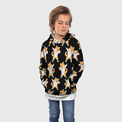 Толстовка-худи детская Foxes Dab, цвет: 3D-белый — фото 2