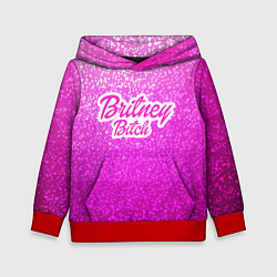 Толстовка-худи детская Britney Bitch, цвет: 3D-красный