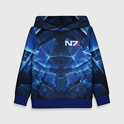 Толстовка-худи детская Mass Effect: Blue Armor N7, цвет: 3D-синий