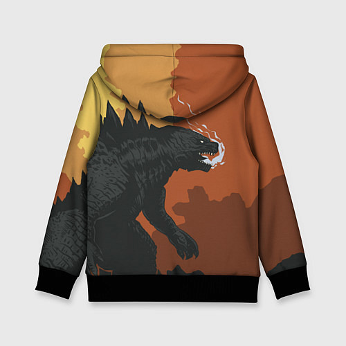 Детская толстовка Godzilla: Monster Smoke / 3D-Черный – фото 2