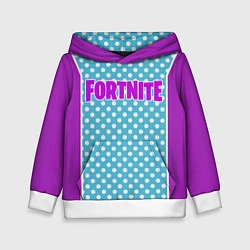 Толстовка-худи детская Fortnite Violet, цвет: 3D-белый