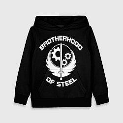 Толстовка-худи детская Brothood of Steel, цвет: 3D-черный